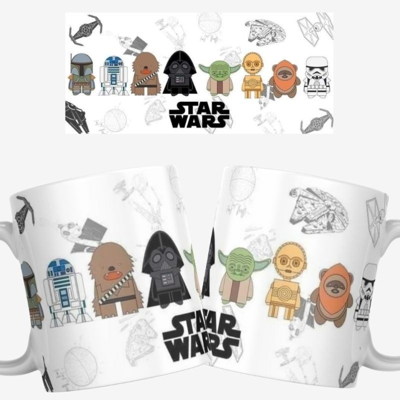 Xícara Xícara Caneca Personalizada Cerâmica Star Wars Guerra Nas Estrelas Presente Lembrança Promoção Novidade Novidade
