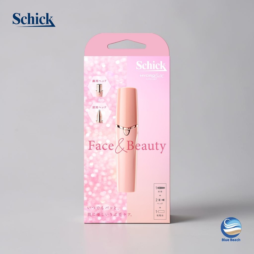 Schick Hydro Silk Face and Beauty/2 Cabecas/Sobrancelha+Penugem/Foil Seguro/SWE002/Original