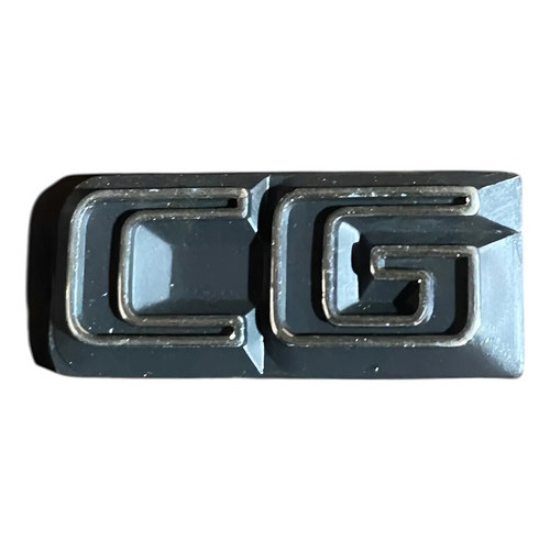 Emblema Cg Vw Gol Santana 1983 1990 Adesivo Autocolante Preto