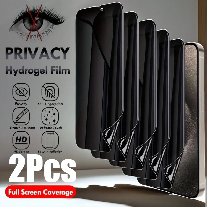 2 Unidades De Filme De Hidrogel Macio Fosco Anti Riscos Para iPhone 6 6s 7 8 X Xs XR 11 12 Plus Air SE Pro Max Spy Priva