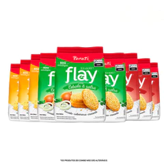 Combo Flay Gourmet Cebola e Salsa 40g 3 un + Churrasco 40g 3 un + Queijo 40g 3 un