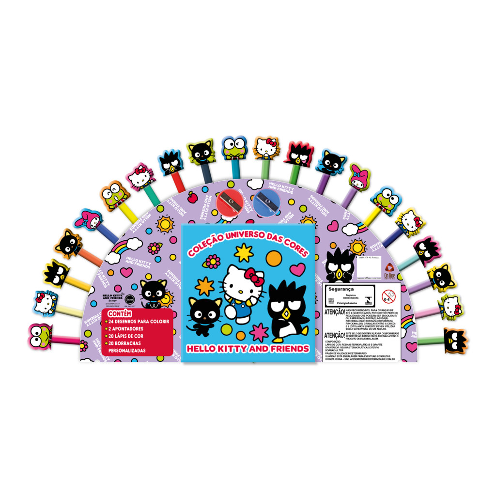 Coleção Universo das Cores Hello Kitty and Friends