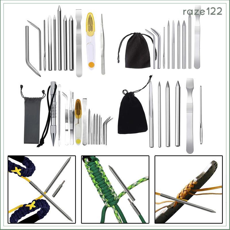 [Raze122] Kit De Laço Fid De Tecelagem Paracord Conjunto De Manilha De Pulseira De Aço Inoxidável Para Artesanato De Sob