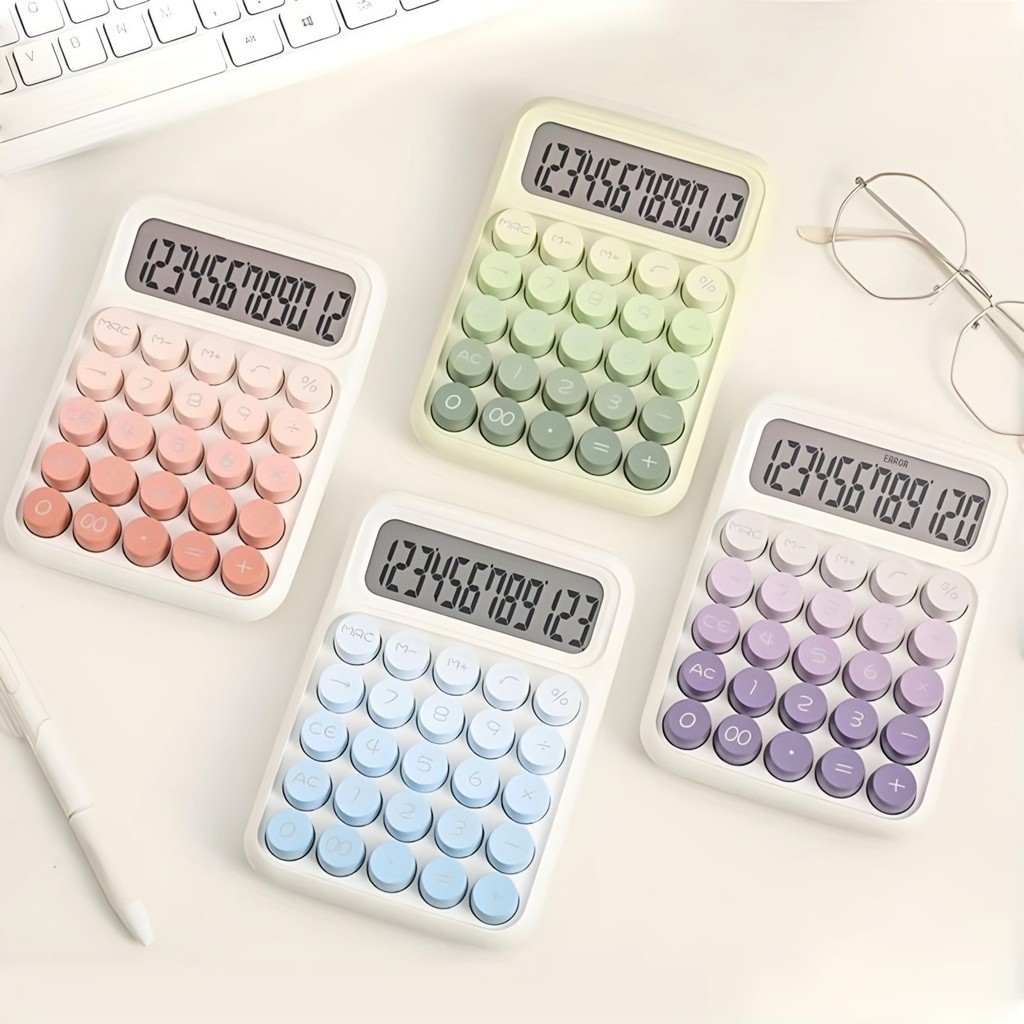 Calculadora Vintage Degradê Fofa Kwaii Datilografia ref;jy