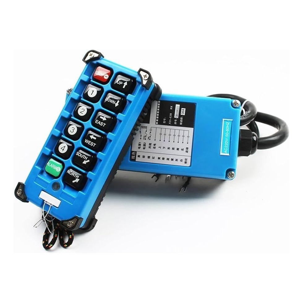 Controle Remoto Industrial 2 Velocidades 220V Ponte Rolante Talha YDBJ Profissional Sem Fio Alcance Longo Alta Qualidade