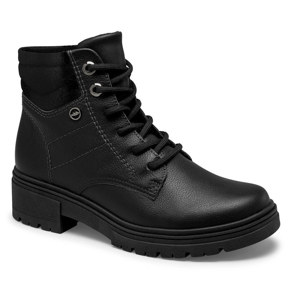 Coturno Feminino Couro Dakota D0451 Feminino - Preto