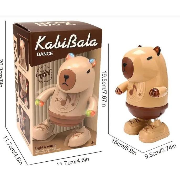 Capivara Dancing 3D  c/ Luz