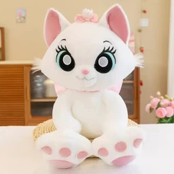 Pelúcia Gata Marie 35cm/60cm – Presente Fofo para Namorados, Crianças ou Decoração