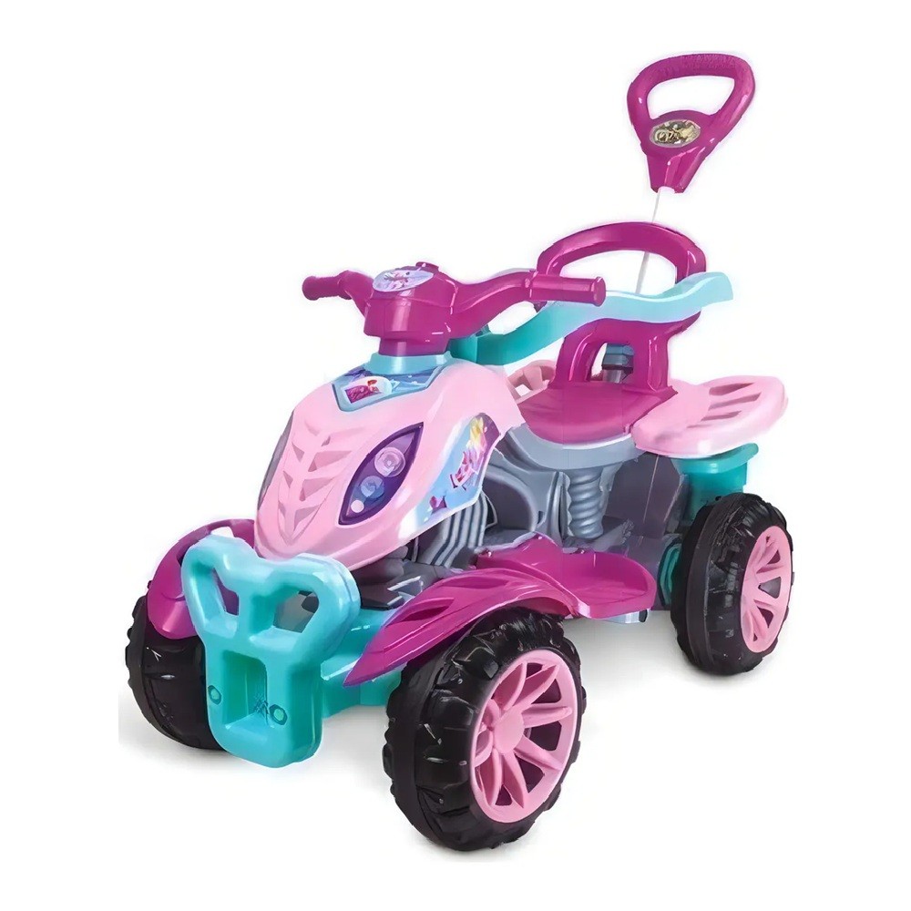 Quadriciclo Carrinho Infantil Lady Star Com Empurrador Maral