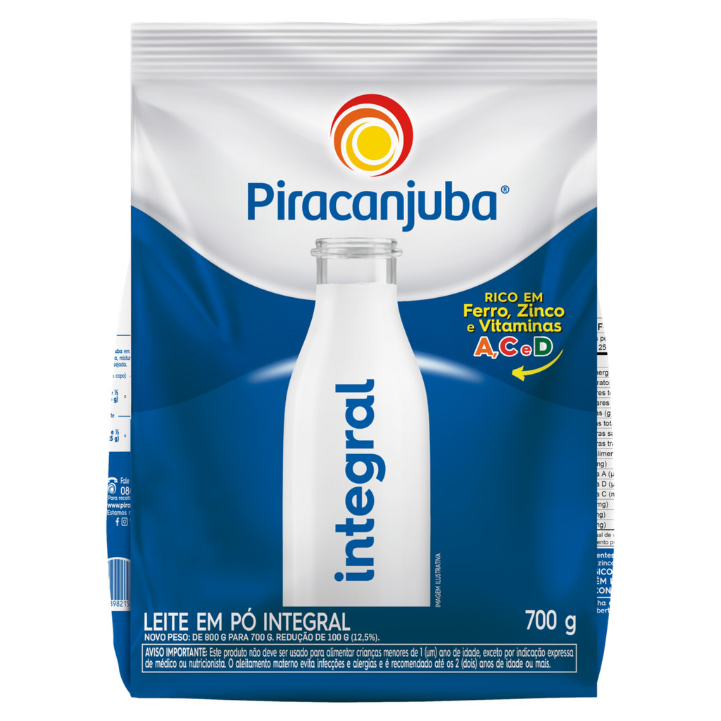 Leite em Po Integral Piracanjuba 700g