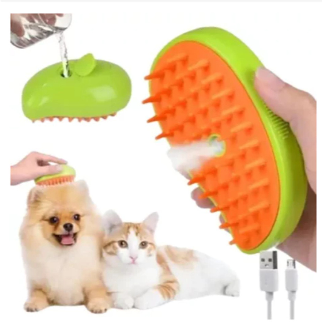 Escova A Vapor 3 Em 1 Pet Removedor Pelos Para Gatos E Cães em Oferta na Shopee