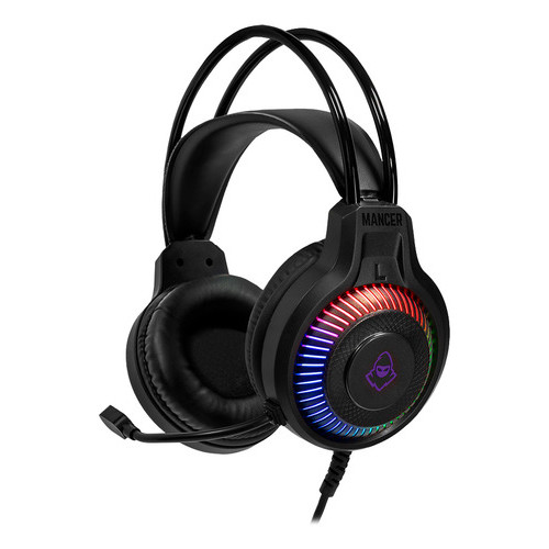 Headset Gamer Mancer Twilight S, Rainbow, Drivers 40mm Preto Preto