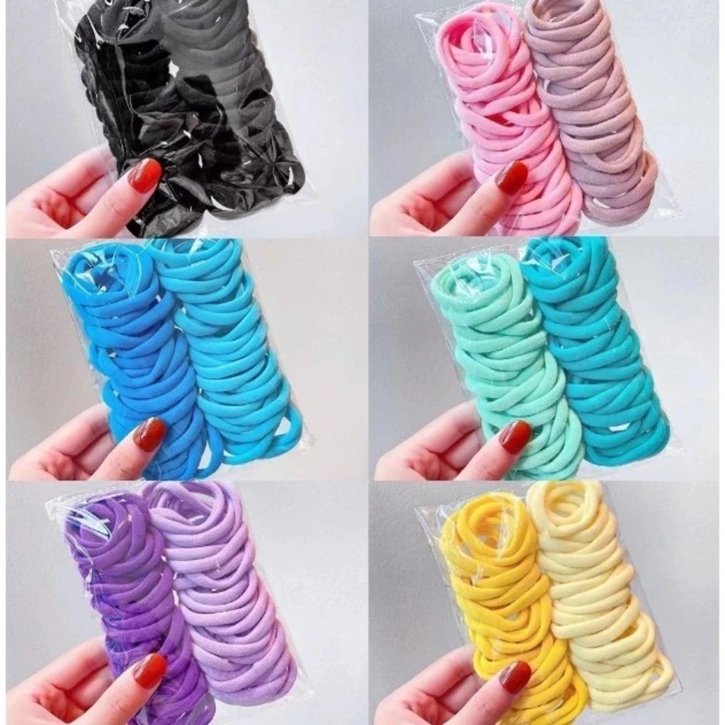 Kit 300 Xuxinha Elástico de Cabelo Xuxinha Criança Adulto Rabicó 300 Unidades-Grande