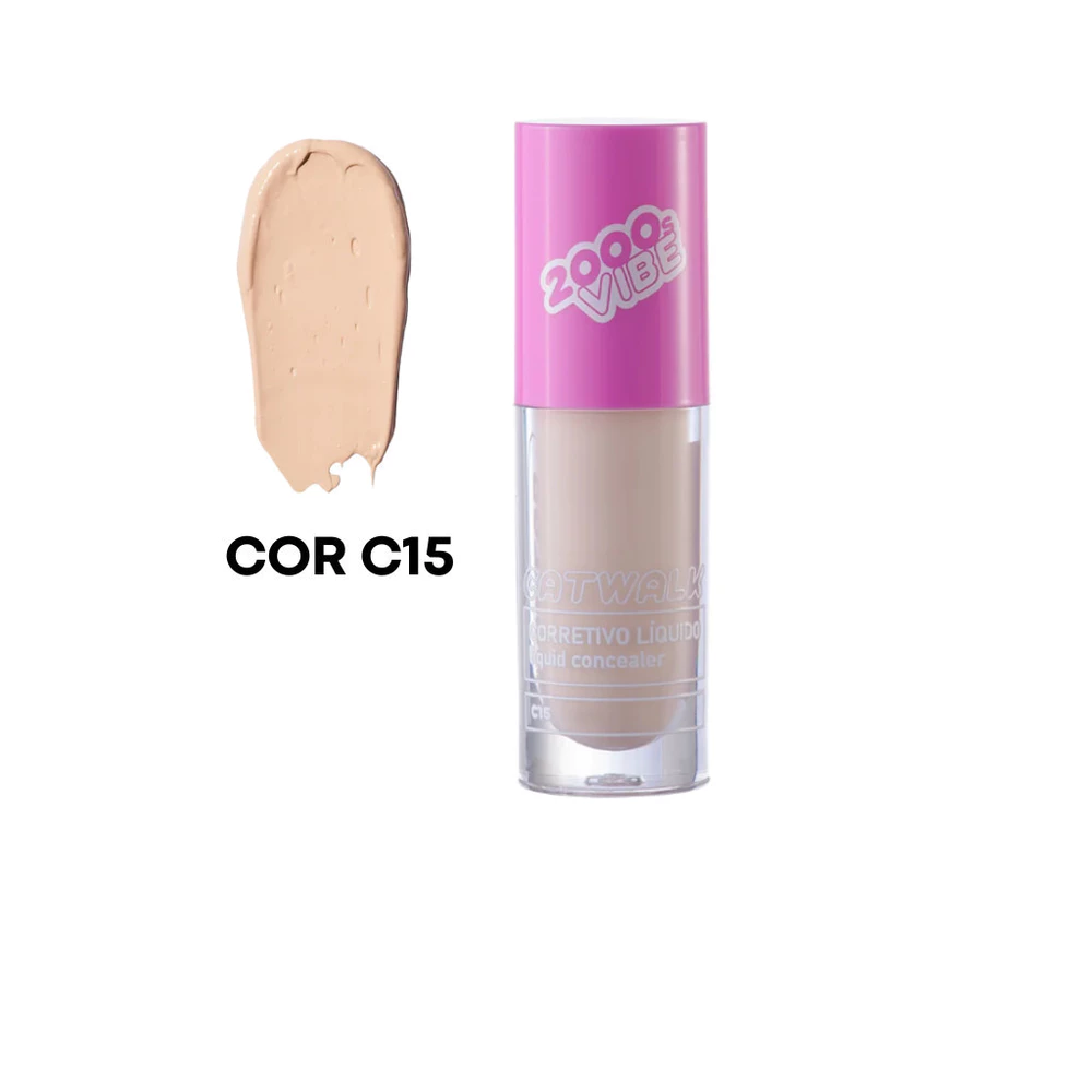 Ruby Rose Corretivo Líquido Catwalk Popstar–Alta Cobertura, Neutraliza e Camufla Manchas 2000 Vibes
