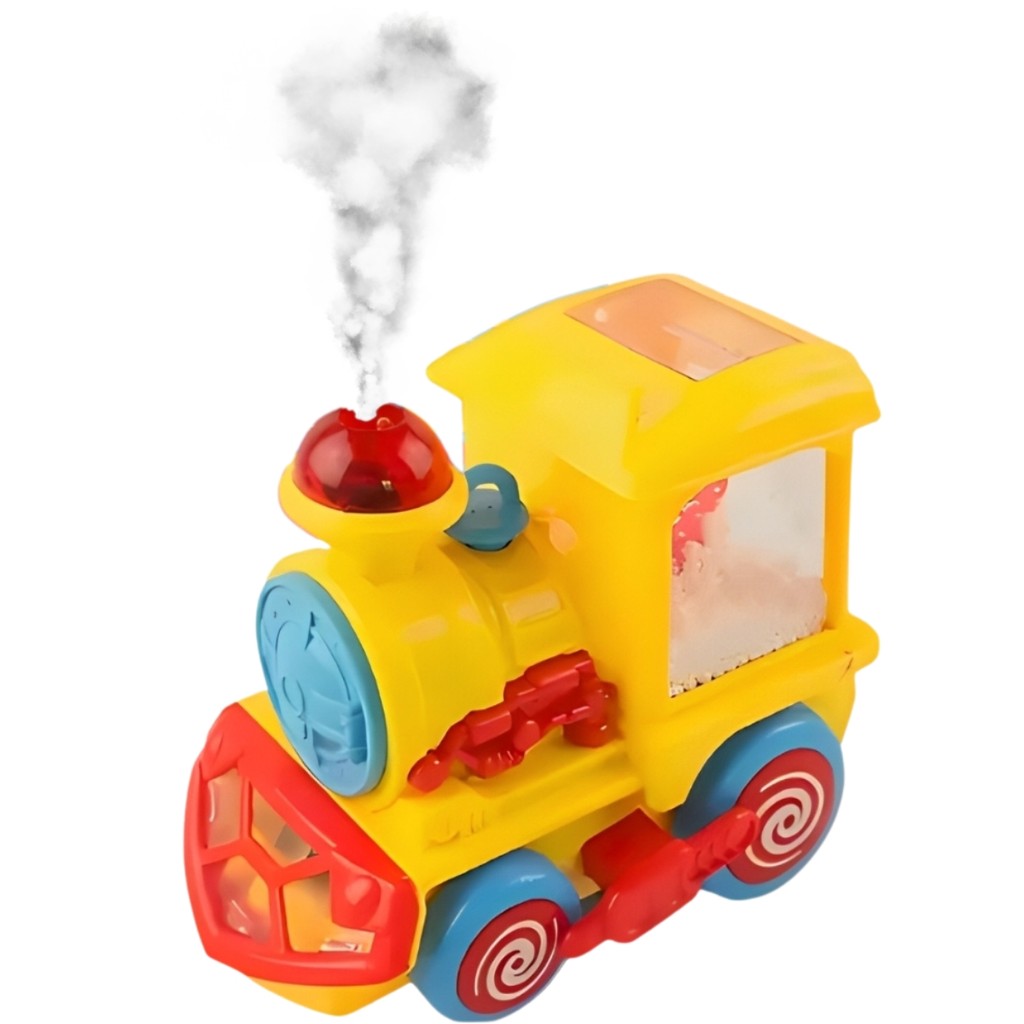 Trenzinho Divertido Solta Fumaça Movimento Luz e Som - Castela em Oferta na Shopee