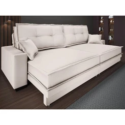 Sofá Palermo 2,40m Retrátil e Reclinável Velosuede - NETSOFAS