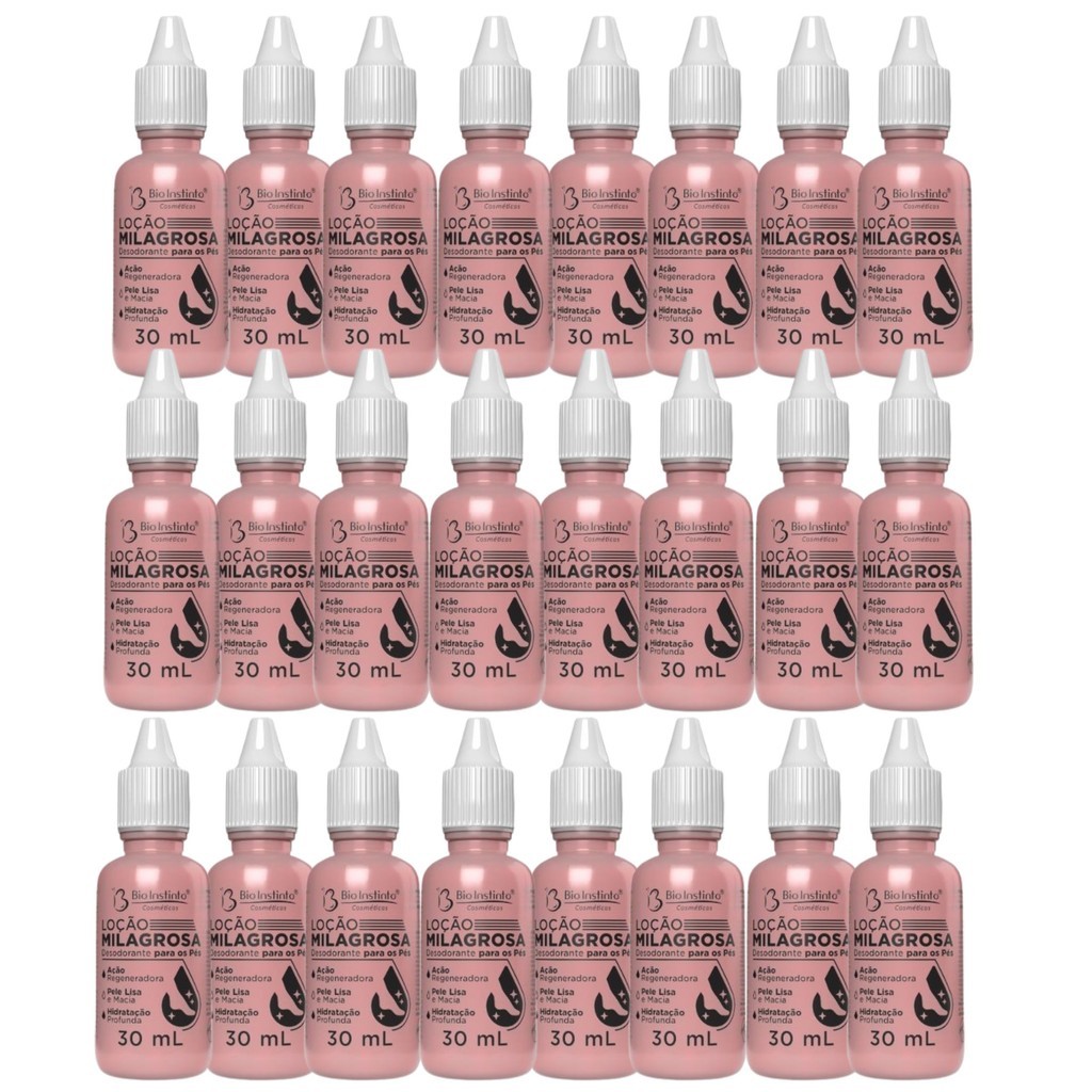 Kit 24 Loção Milagrosa Para os Pés 30Ml - Bio Instinto