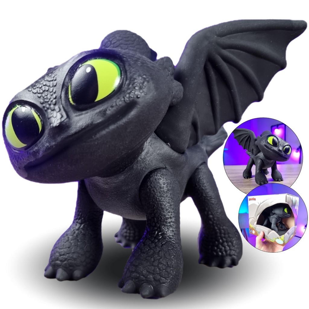 Boneco Como Treinar O Seu Dragão Eclipse Filhote Banguela
