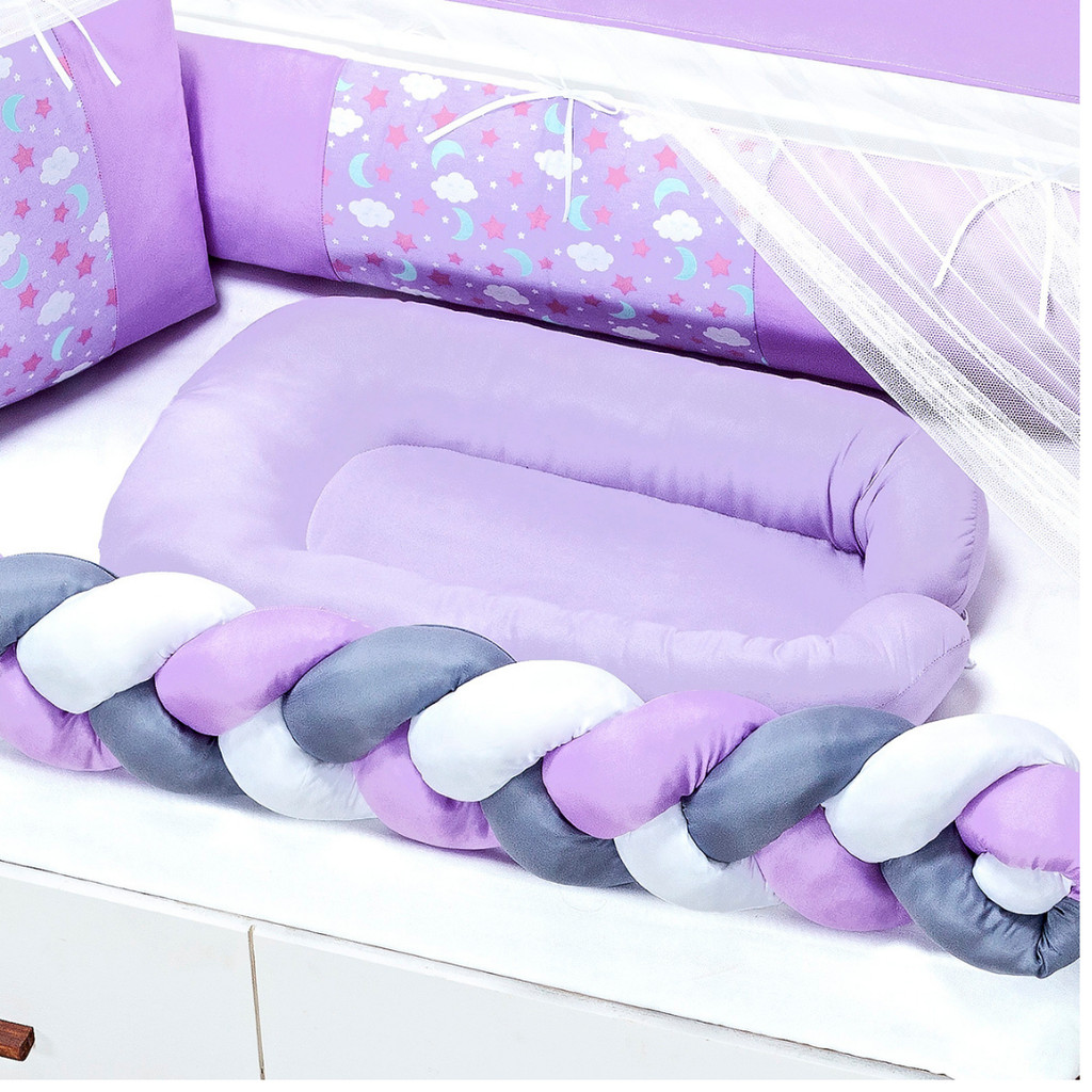 Ninho Redutor De Bebê Portátil Almofadado Para Berço E Cama Aconchegante Lavável Macio Conforto Recém Nascido