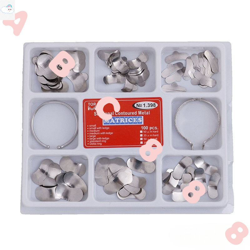 100 Unidades/Caixa Faixas De Matriz De Matrizes Com Contornos Seccionais No . 1.398 em Oferta na Shopee