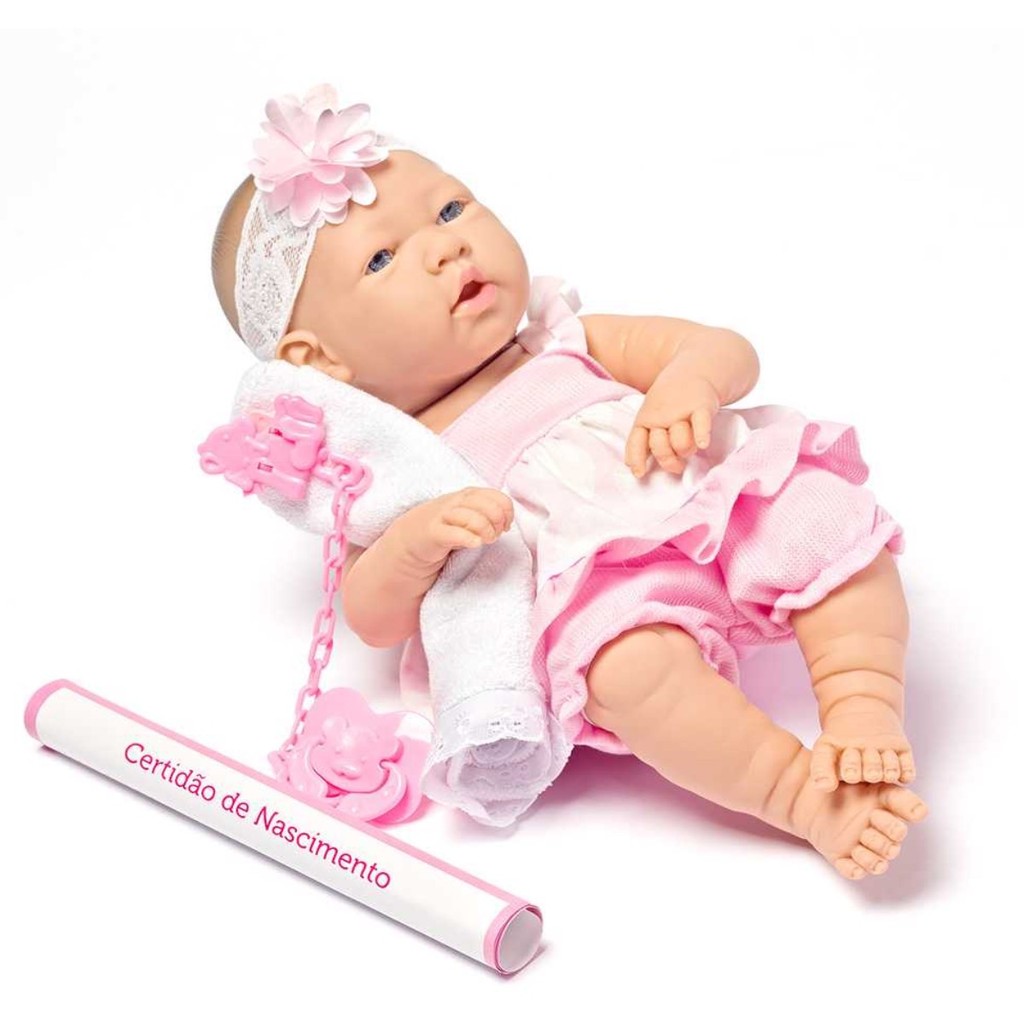 Boneca Baby Ninos Cotiplás 2032 com Certidão de Nascimento