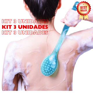 Escova de Banho Para Costas Cabo Longo Massageadora em Oferta na Shopee