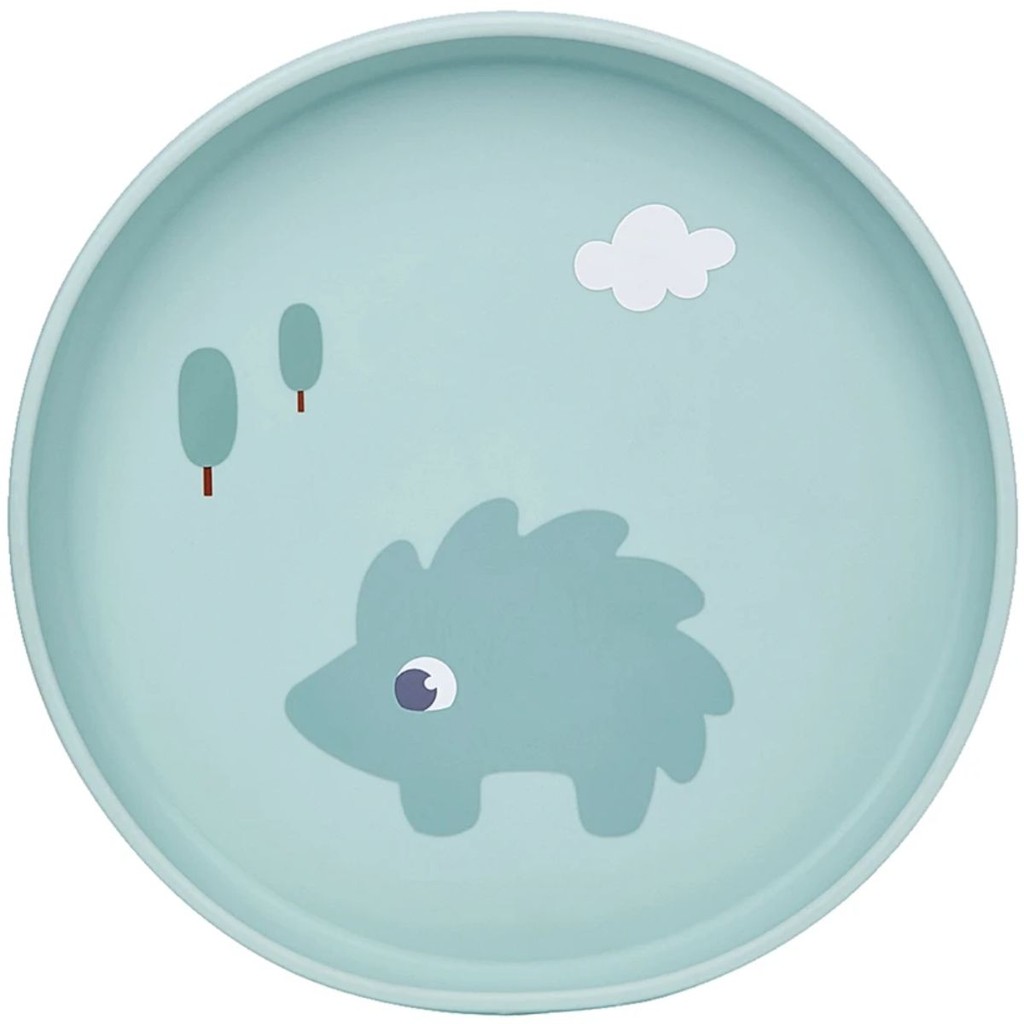 Pratinho Em Silicone Com Ventosa Cloudy Verde 20891 - Buba