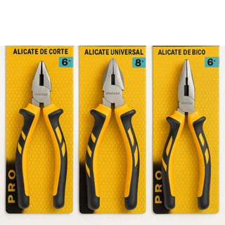 Kit Jogo Alicates Ferramentas Utilidades Universal, Corte, Bico Meia Cana - Promocional. em Oferta na Shopee