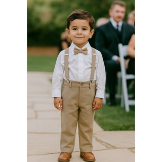 Conjunto Bege Infantil Noivinho Pajem Social Kit 4 Peças Batizado Luxo Roupa Festa em Oferta na Shopee