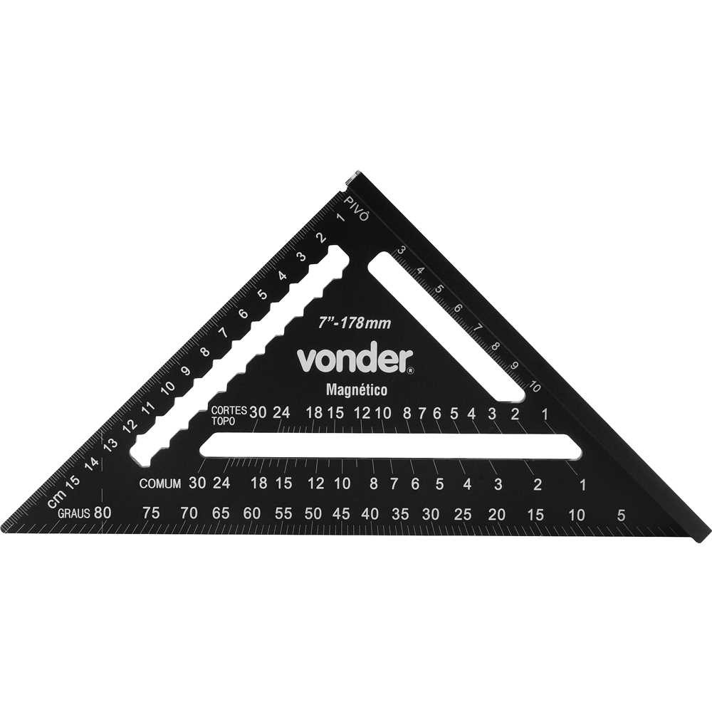 Esquadro Rápido 7" Base Magnética Vonder em Oferta na Shopee