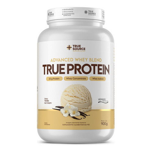 True Protein Vanilla Ice Cream 900g True Source Sabor Baunilha