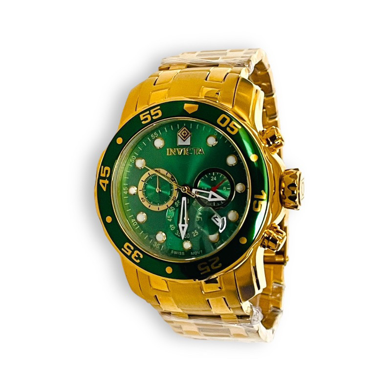 Relógio Invicta Pro Diver, relógio com cronógrafo, invicta pulseira prata, relógio quartz invicta, com caixa