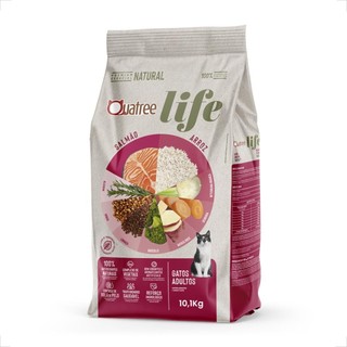 Ração Quatree Life Gatos Adultos Salmão e Arroz - 10,1Kg