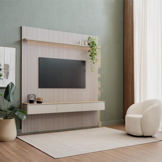 Painel Ripado Modular 2,60m Nicho Curvo Led Linea Brasil em Oferta na Shopee