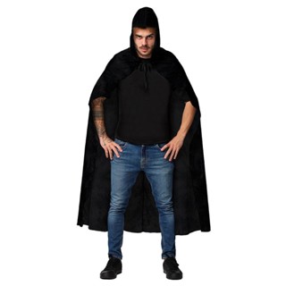 Capa Halloween Preta Longa com Capuz Adulto Unissex em Oferta na Shopee