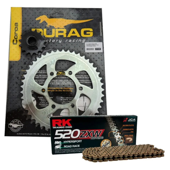 Kit Relação Rk Gold Durag Kawasaki Z 800 Z800 13-16 15/45
