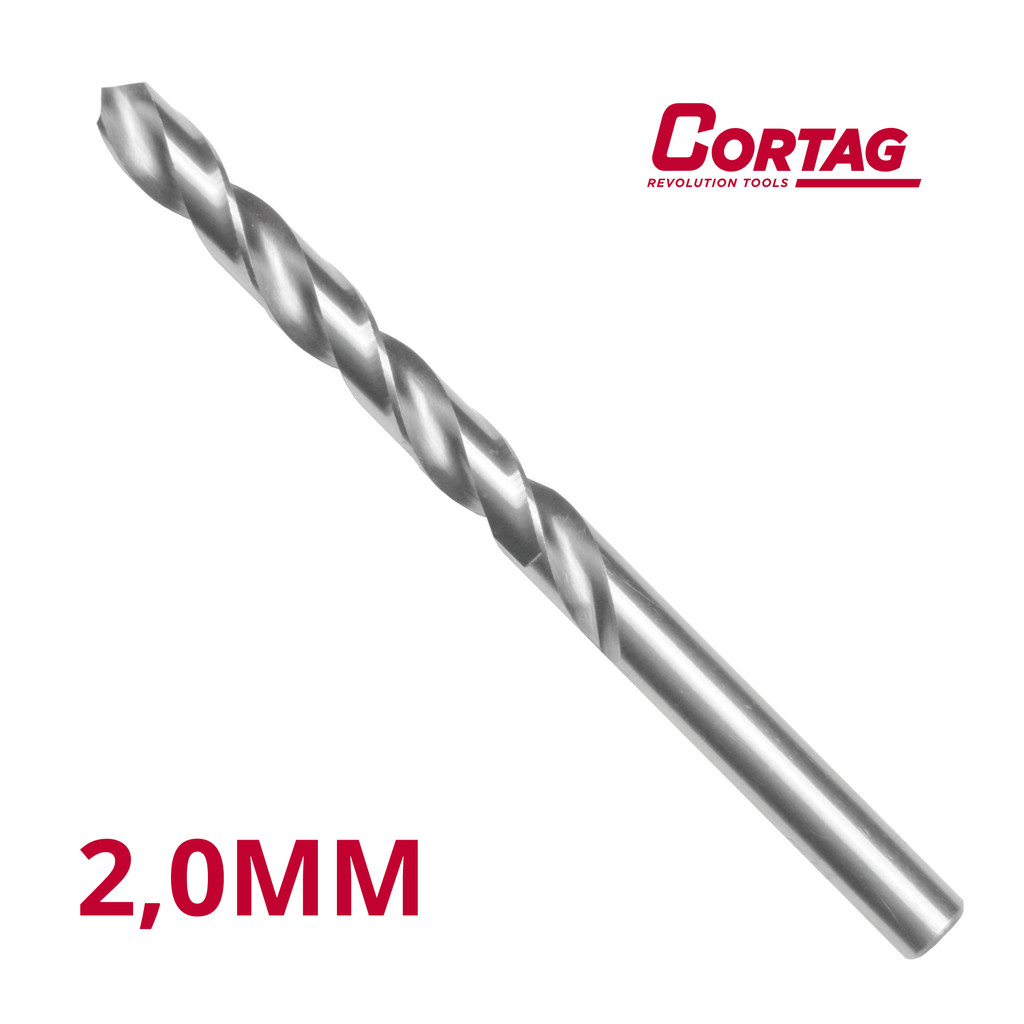 BROCA DE ACO RAPIDO 2,0 mmCORTAG COD 61910