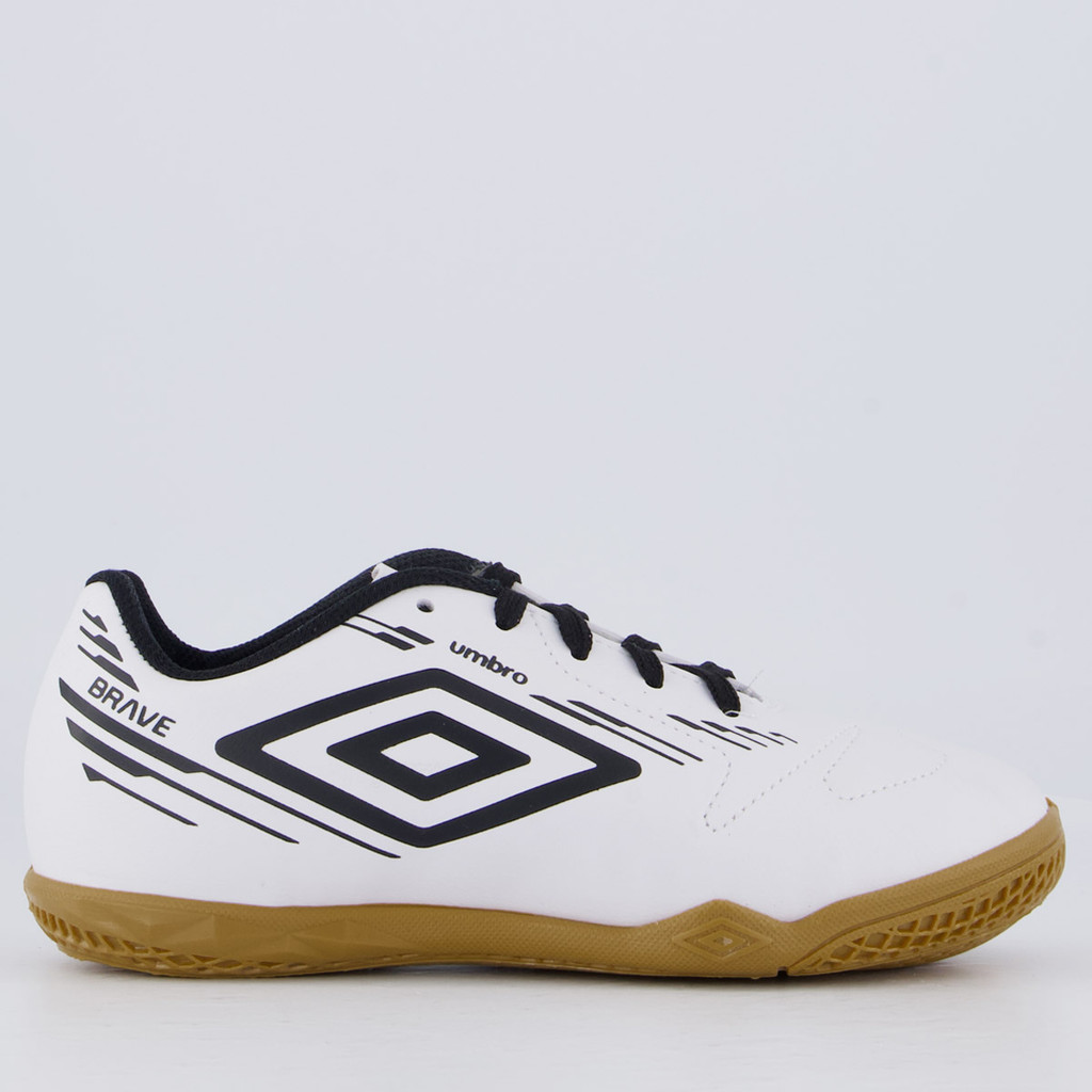 Chuteira Umbro Brave Futsal Juvenil Branca em Oferta na Shopee