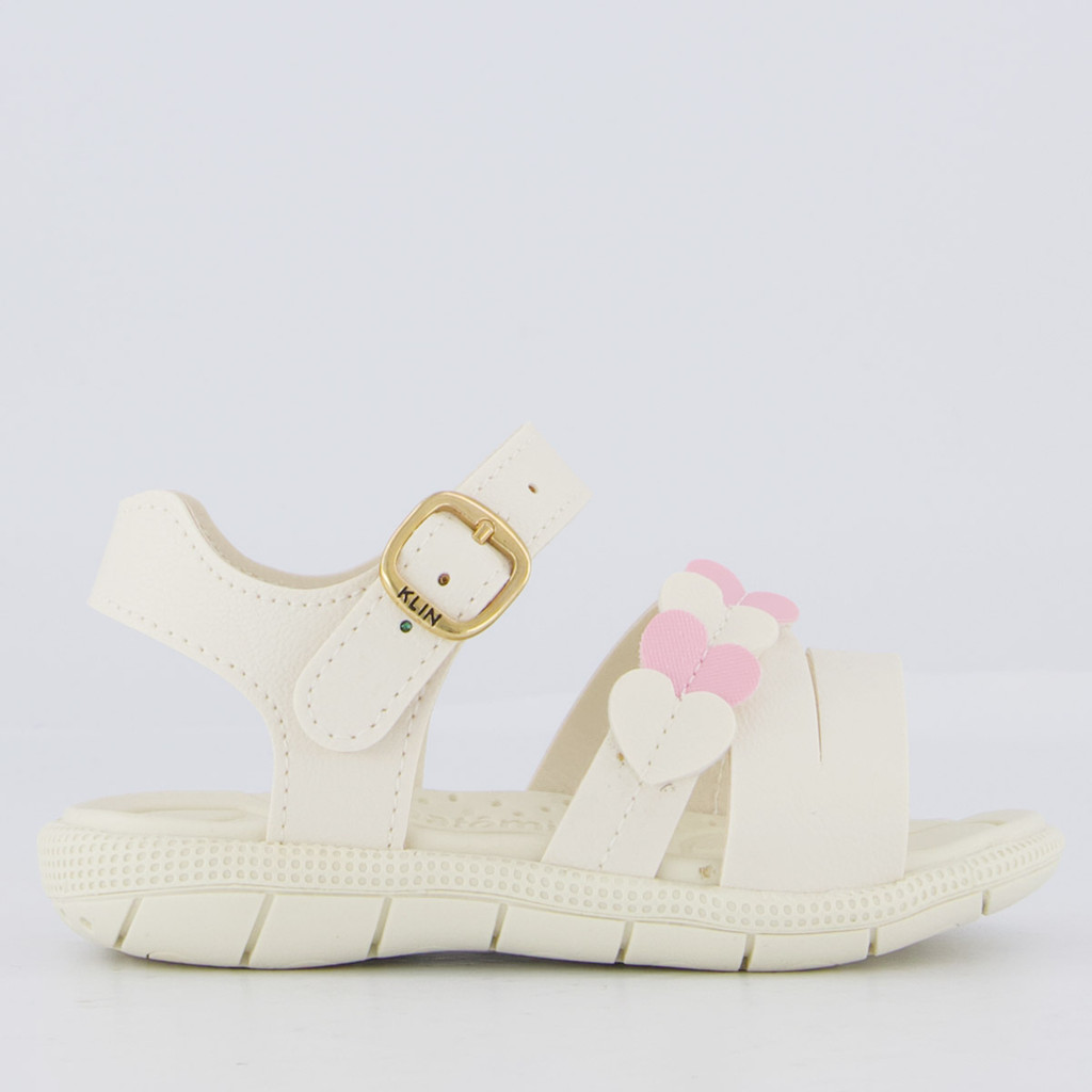 Sandália Klin Tic Tac Infantil Bege e Rosa em Oferta na Shopee