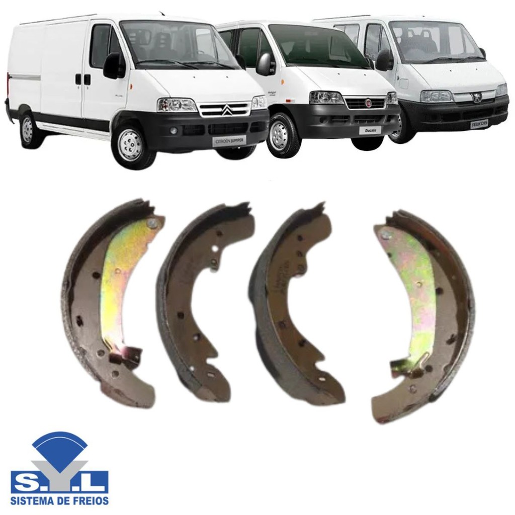 Sapata De Freio Traseiro - Boxer Bus 1994 A 2002 / Boxer Flatbed 1994 A 2002 / Boxer Van 1994 A 2002 / Ducato 1994 A 200