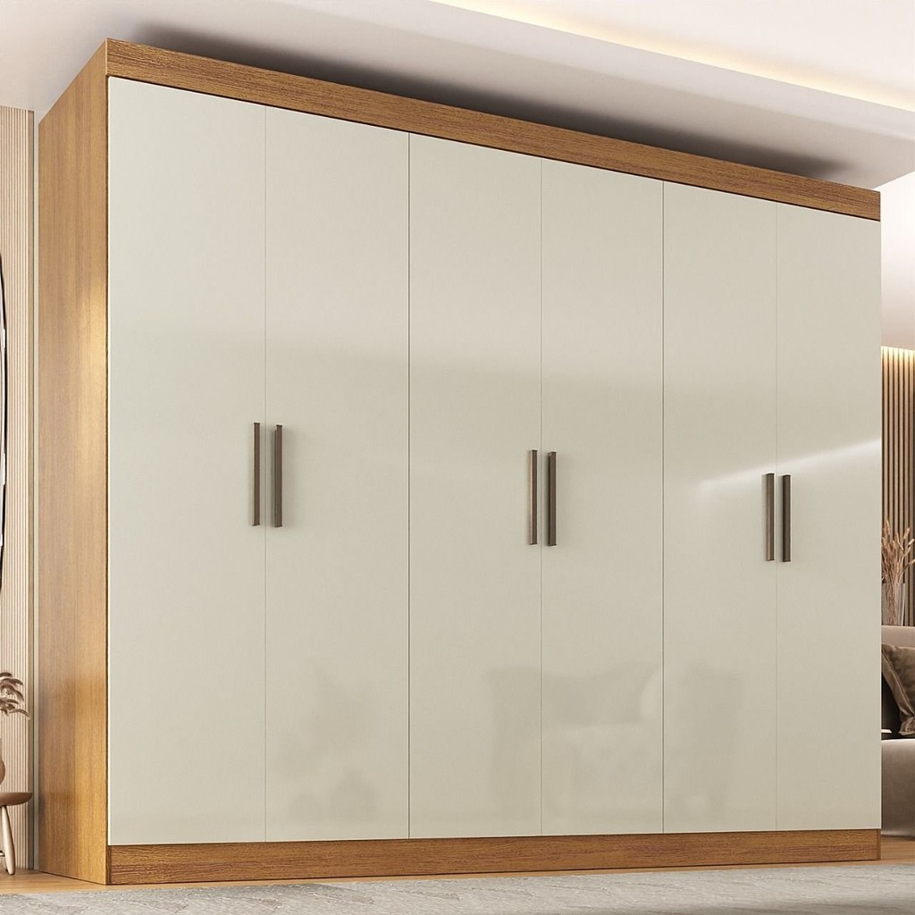 Guarda-Roupa Casal 6 Portas 2 Gavetas Paris Espresso Móveis: Onde Comprar | BuscaProdutos