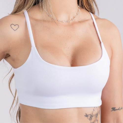 Top Faixa Alcinha Fitness Academia Duplo Zero Transparência Blogueira Suplex Cores em Oferta na Shopee