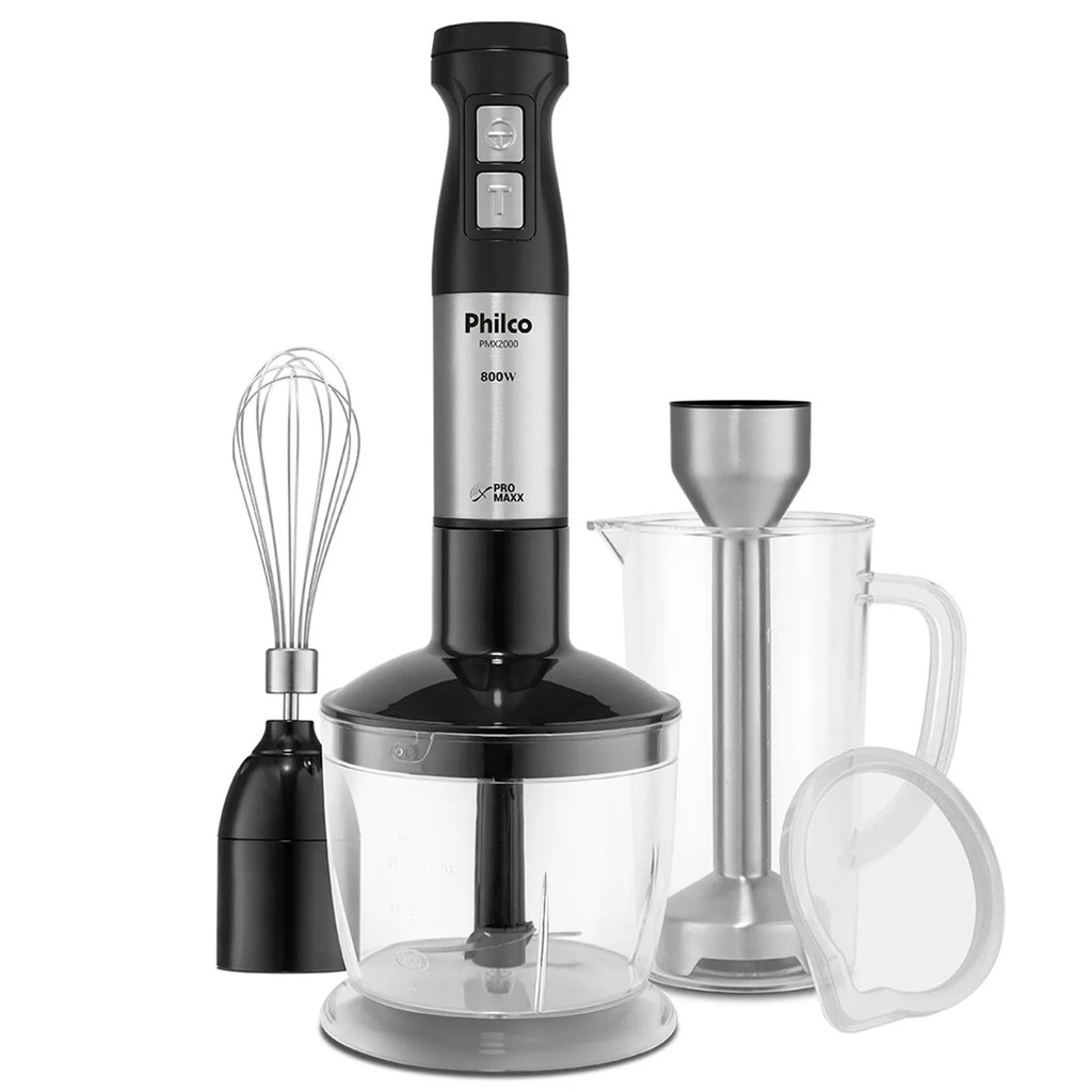 Mixer 3x1 Processador e Batedor 800W Haste de Inox PMX2000 Philco em Oferta na Shopee
