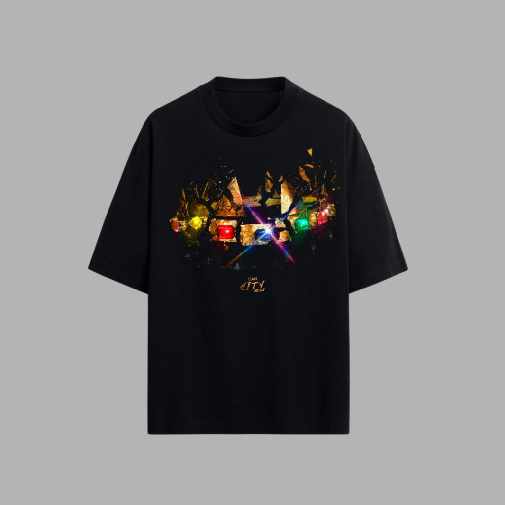 Camiseta camisa cantor Luan Santana album Luan City 2.0 coroa unissex 100%algodão