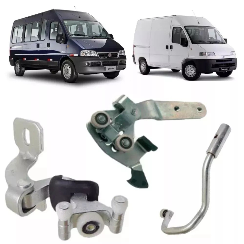 Kit Guia Carrinho da Porta Lateral Correr Ducato 2005 a 2015