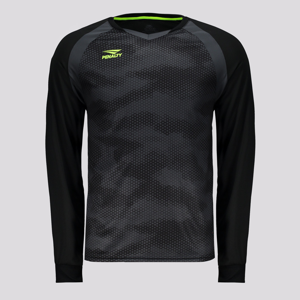 Camisa Penalty Goleiro Delta X Manga Longa Preta