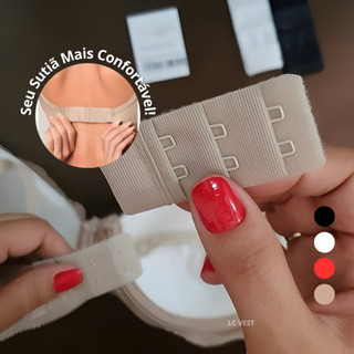 Kit Extensores para Sutiã com 2 Ganchos e 3 Fileiras – Alongador Regulável e Ajuste Confortável em Oferta na Shopee