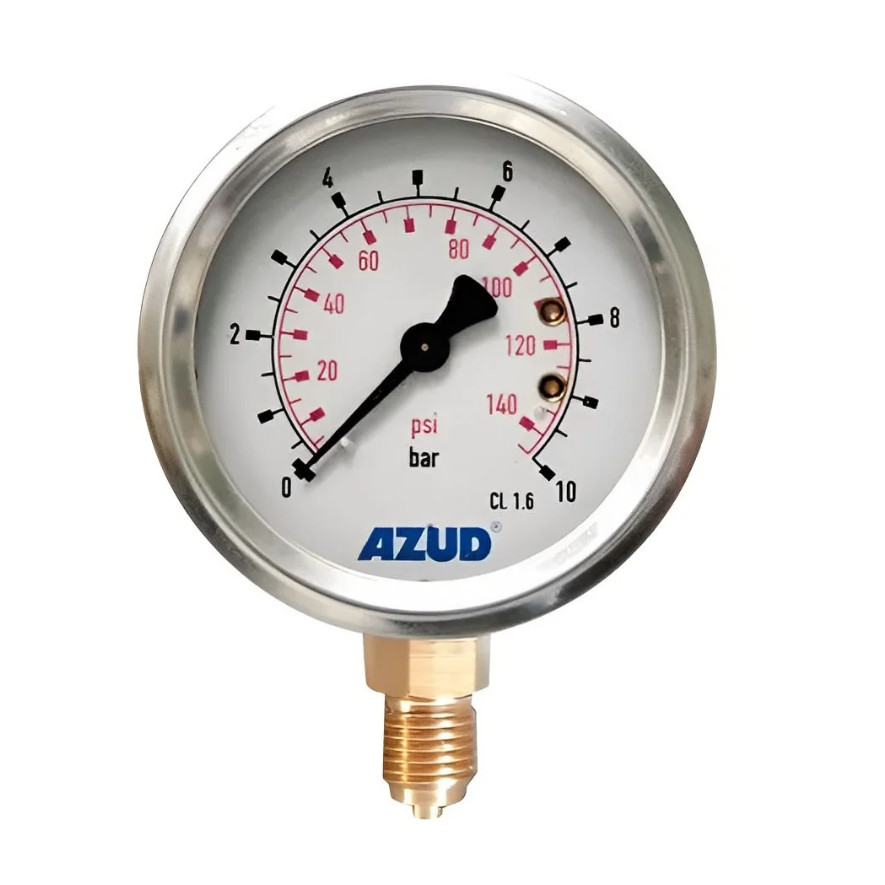 MANÔMETRO AZUD COM GLICERINA - AZUD