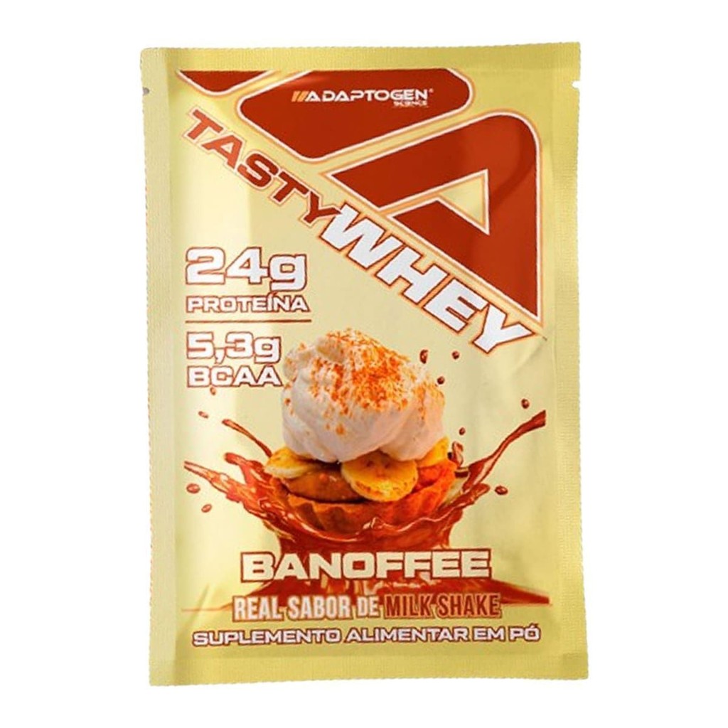 Tasty Whey 3W - 1 Sachê 32g Banoffee - Adoptogen em Oferta na Shopee