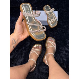 Sandália Papete Sanf Feminino Confortável Brilho Ajuste Strass Elegante Dourado Preto Leve Macia Dia em Oferta na Shopee